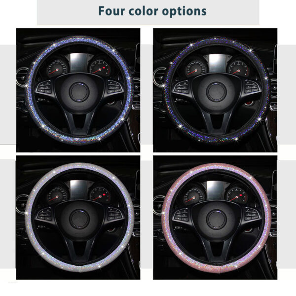 Pink Bling Steering Wheel Cover Wonder Woman Steering Wheel Cover - Image 5