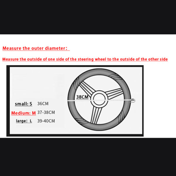 Cute lovely stylish fashion pink peachy 38CM TypeD Car Steering Wheel - Image 3