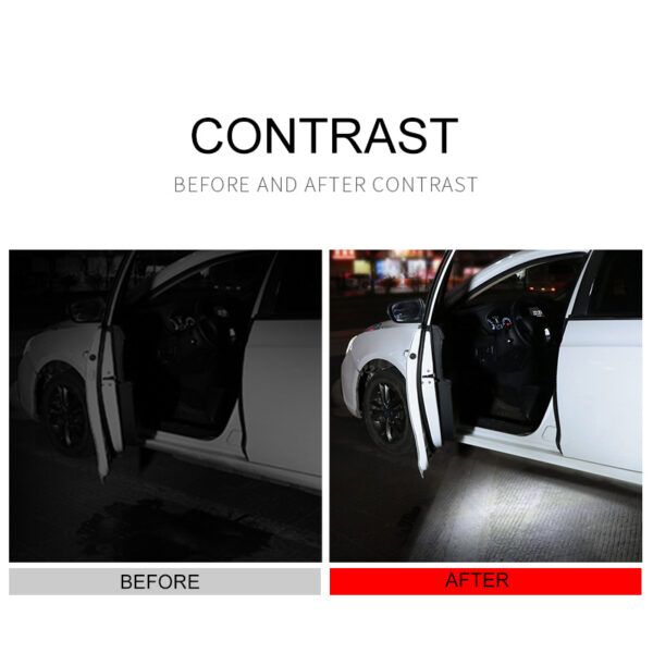 4Pcs Led Car Door Lights Usb Charging Wireless Magnetic Car Door Welcome Light For Toyota Land Cruiser Prado - Image 3