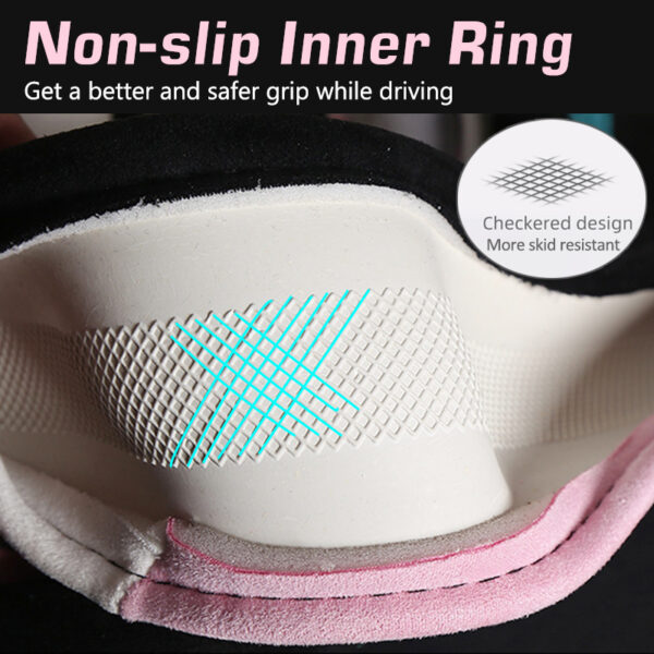 Cute Girly Car Steering Wheel Cover For BMW E90 F01 F06 F10 F15 F16 F20 F21 F25 F26 F30 O Type D Type - Image 5