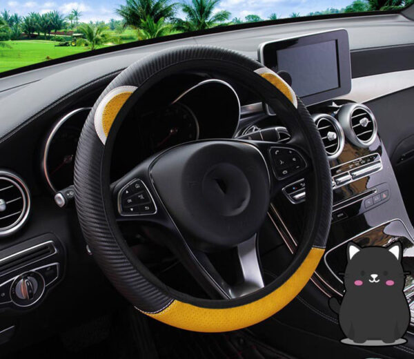 Cute Anime Cat Ear Steering Wheel Cover Cartoon Car Accessories - Image 3