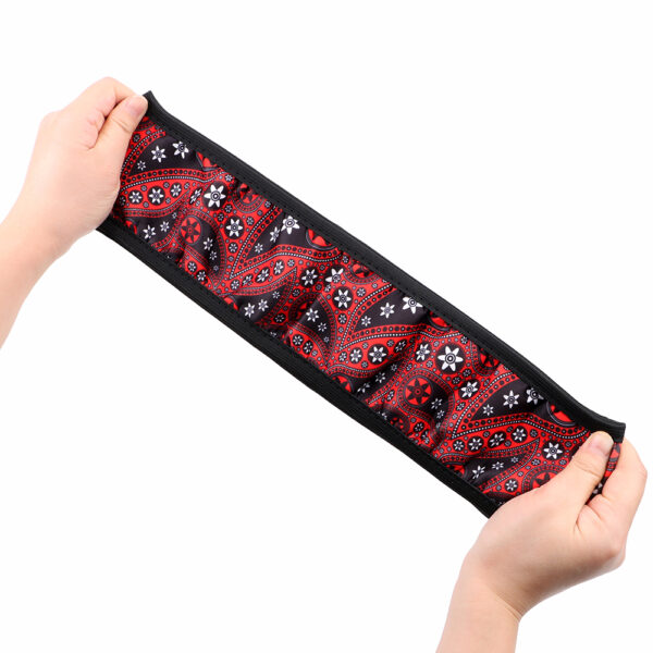 Floral Print Boho Steering Wheel Cover Flower Steering Wheel Cover 37-38CM Diameter - Image 4