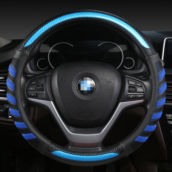 Carbon Fiber Steering Wheel Cover Anti-Slip Steering Wheel Covers - Image 2