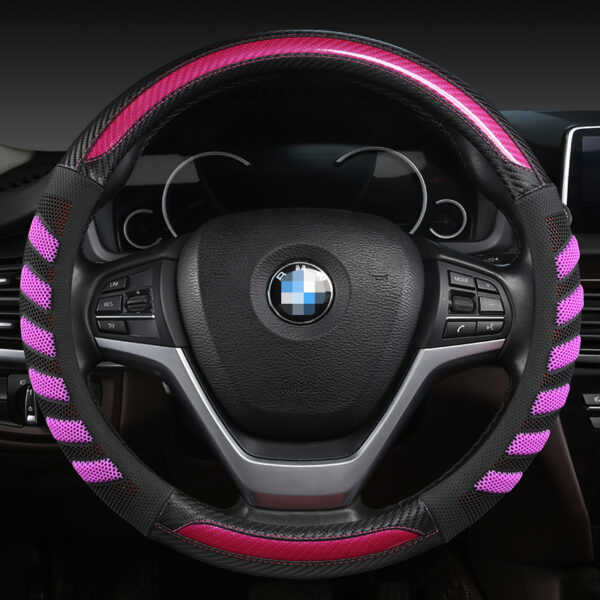 Carbon Fiber Steering Wheel Cover Anti-Slip Steering Wheel Covers - Image 3