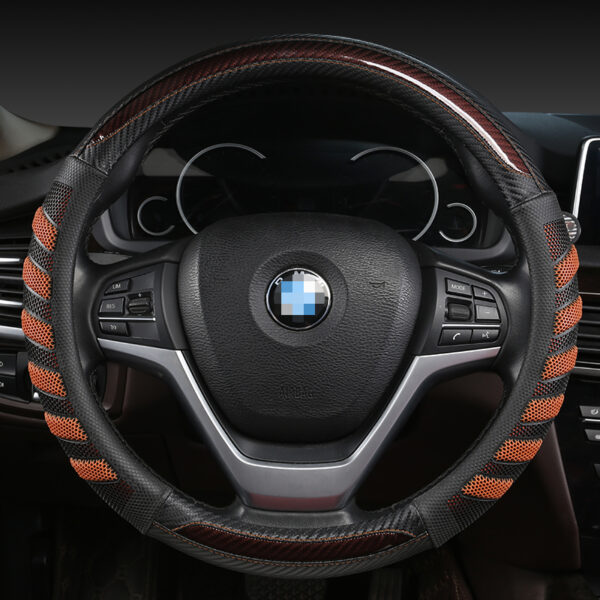 Carbon Fiber Steering Wheel Cover Anti-Slip Steering Wheel Covers - Image 4