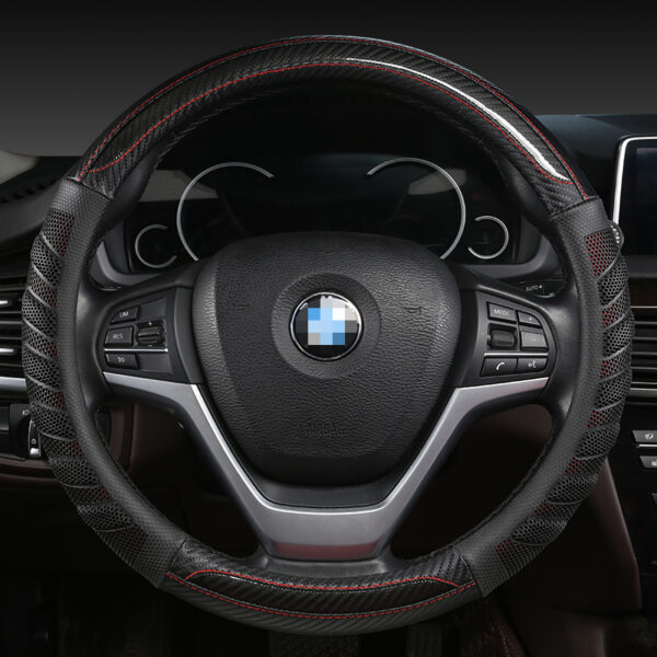Carbon Fiber Steering Wheel Cover Anti-Slip Steering Wheel Covers - Image 5
