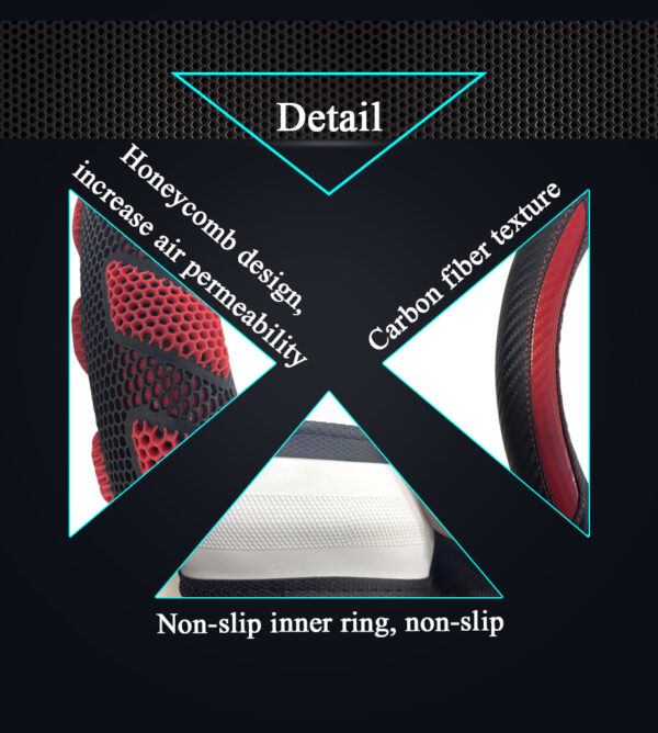 Carbon Fiber Steering Wheel Cover Anti-Slip Steering Wheel Covers - Image 6