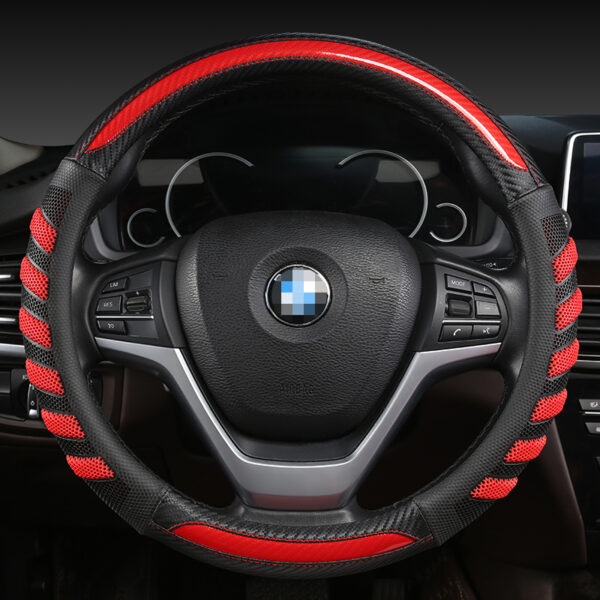 Carbon Fiber Steering Wheel Cover Anti-Slip Steering Wheel Covers