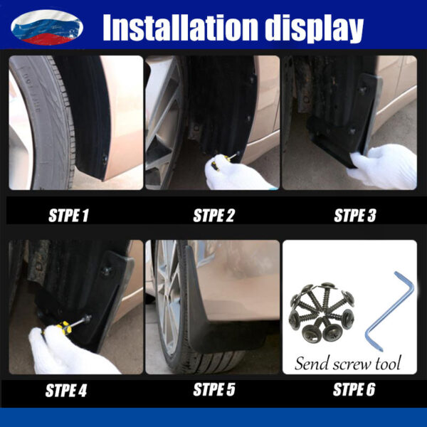 Ssang Yong Korando Mudguard Front Rear 4Pcs 2019-2021 Fender Mud Flaps - Image 4