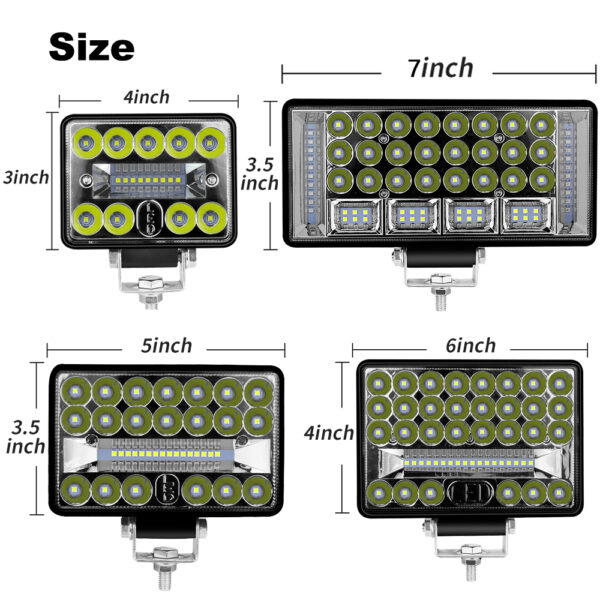 LED Work Light for For Ford Toyota Honda Kia Nissan 4x4 Atv Headlights 12V 24V - Image 4