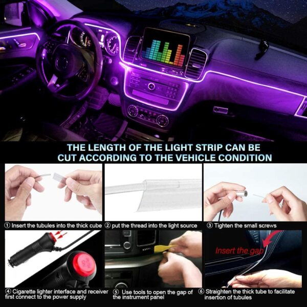 Car Atmosphere Lights Led Interior Lights For Bmw F10 Audi A4 - Image 4