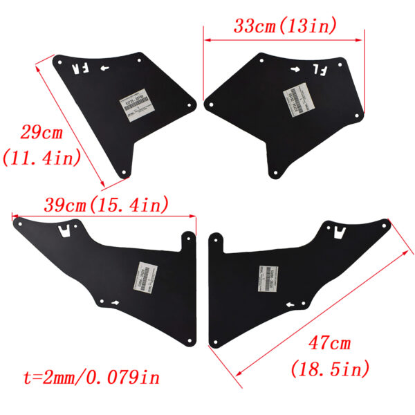 Toyota Land Cruiser Prado splash guard fender liners mud flaps fender flares - Image 7