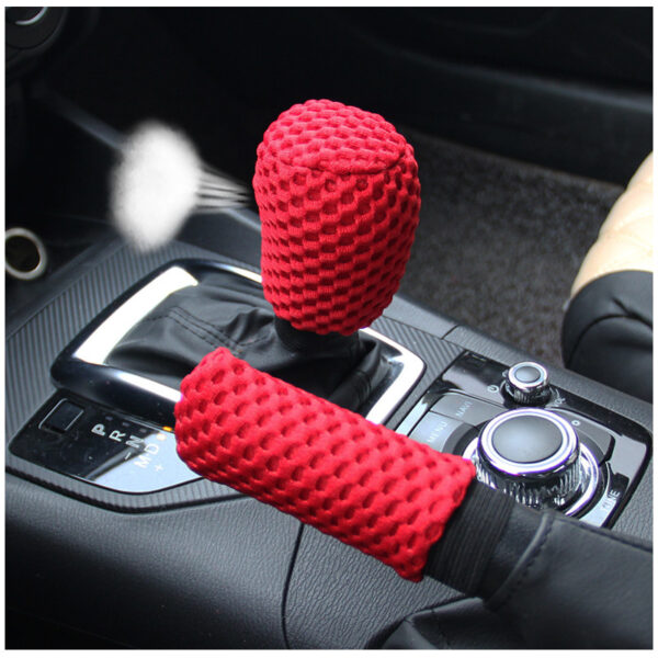 Universal 38CM Wear-resistant Anti-slip Steering Wheel Cover Gear Handbrake Cover Interior - Image 4