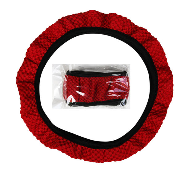 Universal 38CM Wear-resistant Anti-slip Steering Wheel Cover Gear Handbrake Cover Interior - Image 6