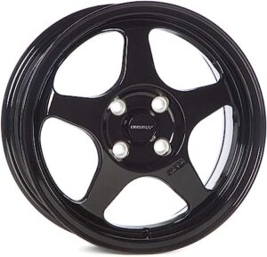 These 15×6.5 Gloss Black 4×100 [+35mm] Spoon Style Wheels perfectly fit for Honda Civic, Acura Integra, and Mazda Miata.