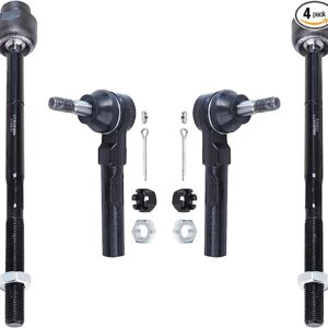 Inner and Outer Tie Rod Replacement for 2004-2012 Chevy Malibu, Pontiac G6, and Saturn Aura