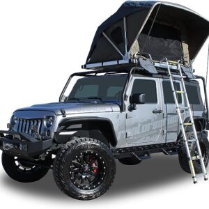 Rooftop Tent Trailer Offgrid Voyager Truck SUV Camping Tent with Ladder - Black