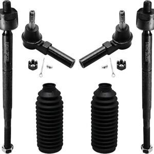 Inner and Outer Tie Rod with Boot Kit Replacement for Chevy Cobalt, HHR, Pontiac G5, and Saturn Ion