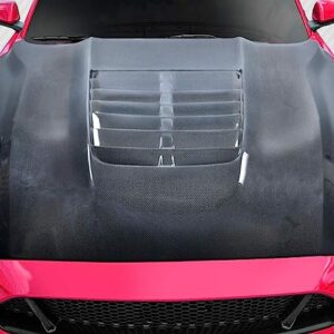 Mustang Carbon Fiber Hood - GT500 V2 Style - Fits Mustang 2018 2019 2020