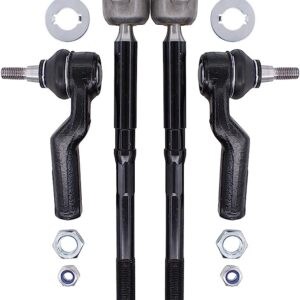 Inner and Outer Tie Rod Ends for Front Left and Right Steering