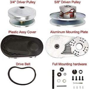 Go Kart Torque Converter Clutch Kit Comet Clutch 10T/12T Chain Set - 30 Series