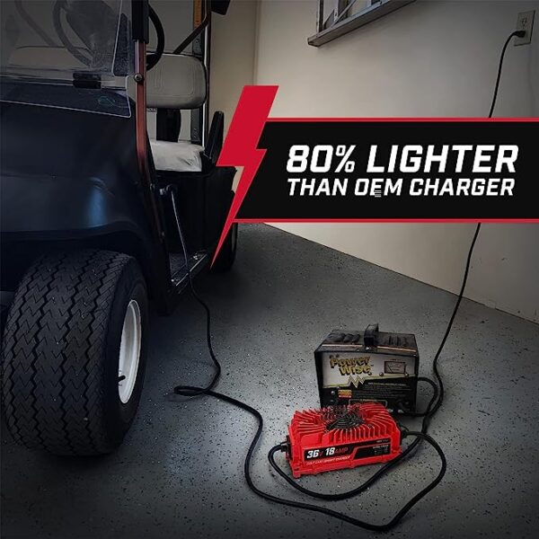 18 AMP Battery Charger 36 Volt Club Car EZGO Yamaha Golf Carts Crowfoot Plug Club Car Battery Charger