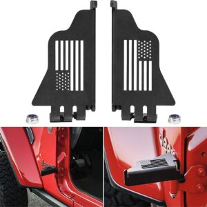 Jeep Pegs For Foot: U.S. Flag Style, Fits 2007-2022 Wrangler & Gladiator