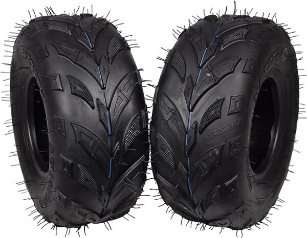 Mini Bike Tires: 2 Sets of 6Ply MS 145/70-6 Tires for Go-Kart, ATV, and Lawn Use