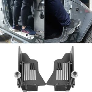 Durable Metal Steel Jeep Pegs for Foot - Fits 2007-2023 Jeep Wrangler JK JKU JL JLU