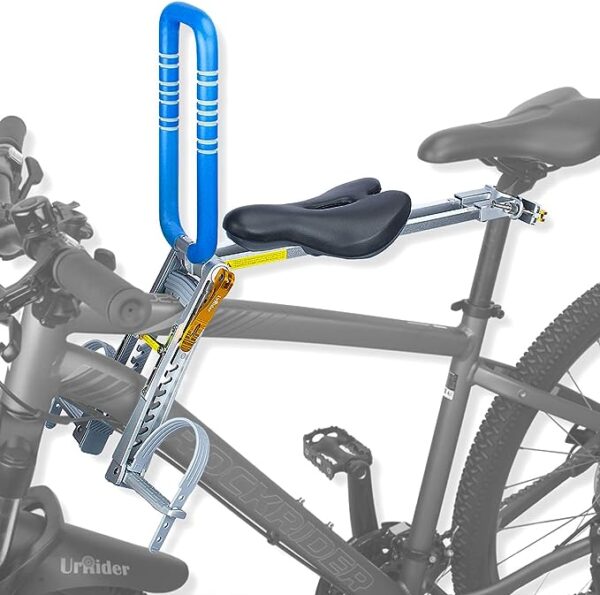 Seats for Mini Bikes Front Mount Child Bike Seat for Mountain Bikes, Cruiser Bikes, and Folding Bikes - Lightweight, Portable, and Tool-Free Installation