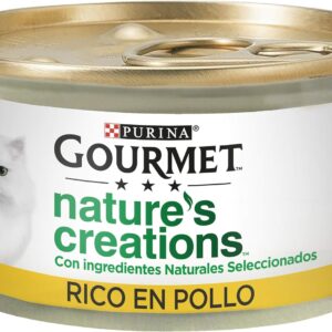 GOURMET Nature's: Trozos de Pollo en Salsa para Gato Adulto (24 x 85g)