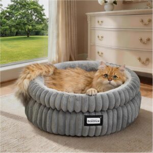 Cama redonda para gatos Balance, suave y lavable