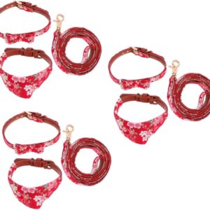 Juego 3 collares y toallas navideñas para perros