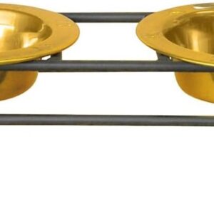 Comedero doble Platinum Pets para gatos y cachorros