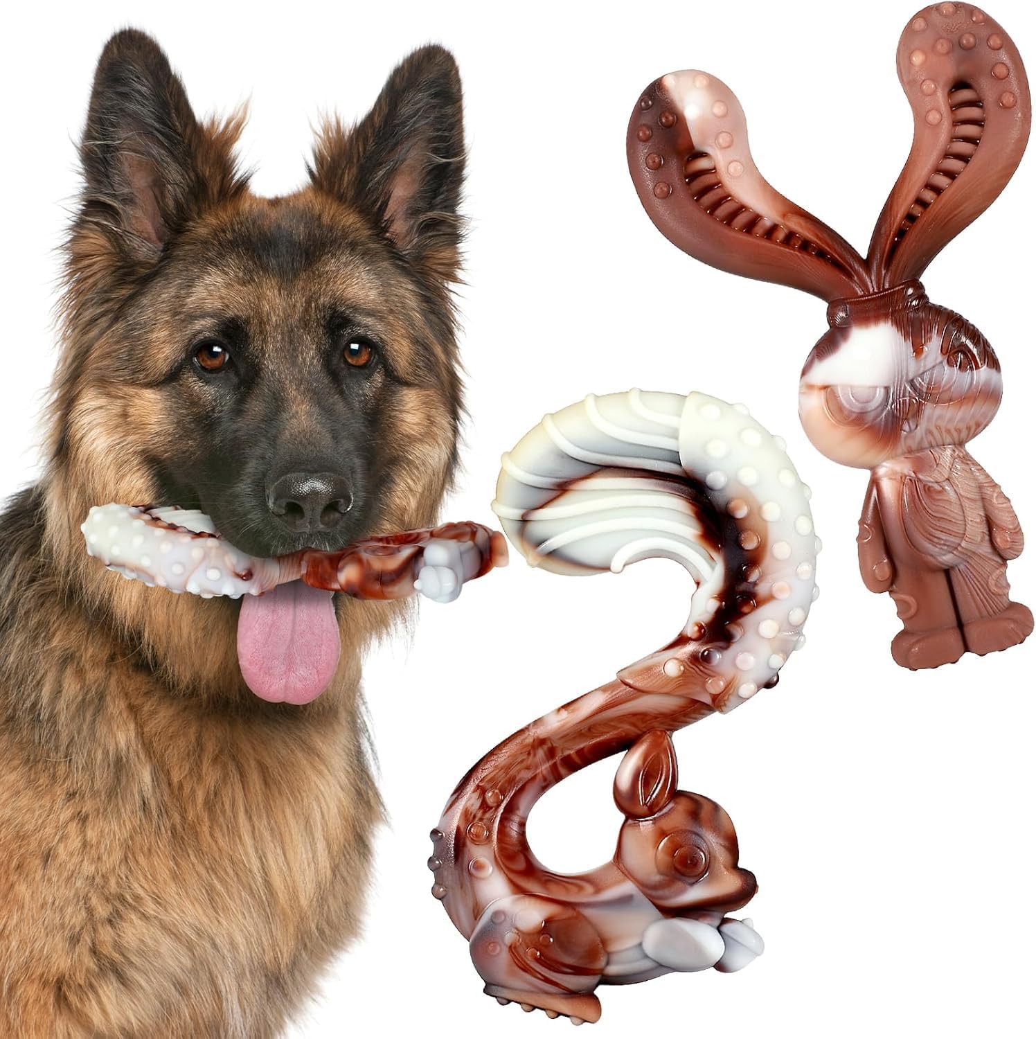 2 juguetes indestructibles para perros Mapneng