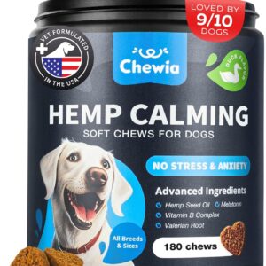 Masticables calmantes de cáñamo para perros con ansiedad