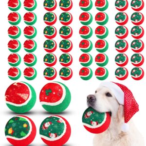 48 pelotas de tenis navideñas para perros Hiboom