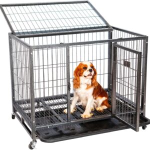 Jaula para perro plegable Paitsy, 94x64x76 cm, interior/exterior