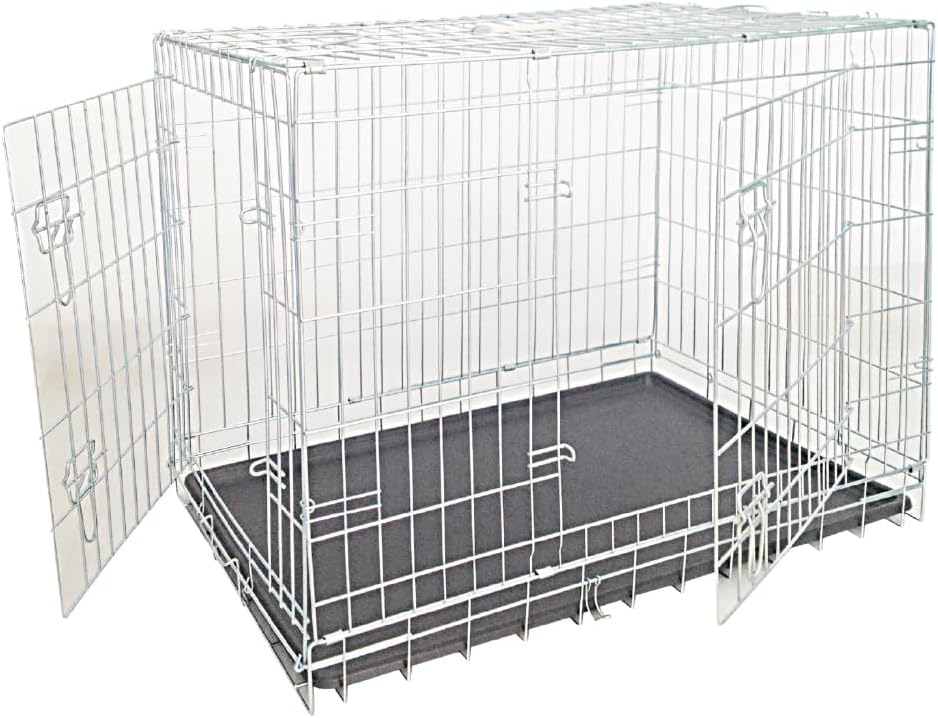 Croci Jaula para Perros Medianos/Pequeños, Plegable y Versátil