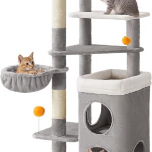 Feandrea Árbol para Gatos 152 cm | Multinivel con cuevas y hamaca