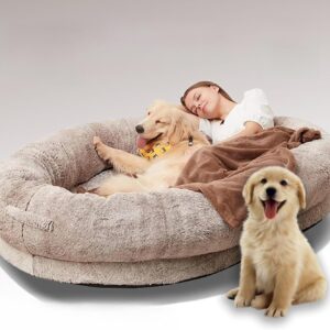 Cama XXL para perros y personas, suave y lavable