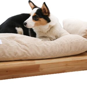 Cama elevada de madera para mascotas YAN888