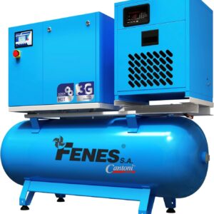 Compresor de tornillo HIT-3G 4kW 10 bar 270L con filtro FENES