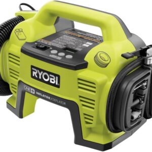 RYOBI Compresor Inflador 18V ONE+ con pantalla digital