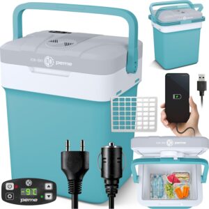 Nevera portátil Peme 25,7L: frigorífico y calentador 12V/230V