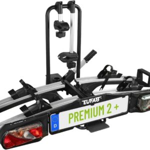 EUFAB Portabicicletas 11523 Premium 2 Plus - Negro/Gris