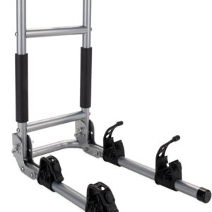 Portabicicletas de escalera RV Camco para 2 bicis, negro