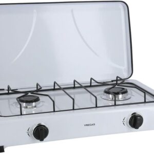 Cocina a gas blanca 2 fogones Yregas esmaltada