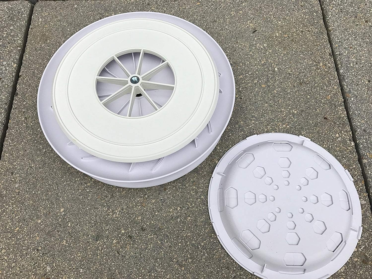 Ventilador techo ICC bajo perfil blanco para furgonetas y autobuses