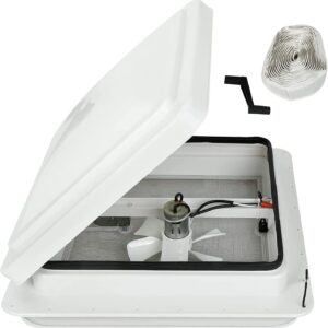 Rejilla ventilación techo universal 35,6 cm blanca 12V